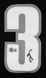 Georgetown Allen Iverson Authentic Signed Black Pro Style Jersey Autographed BAS
