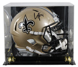 Saints Cameron Jordan Signed Full Size Speed Rep Helmet W/ Case BAS Witnessed