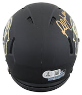 Colorado Warren Sapp & Marshall Faulk Signed Black Speed Mini Helmet BAS Wit