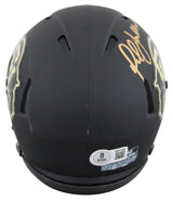 Colorado Warren Sapp & Marshall Faulk Signed Black Speed Mini Helmet W/ Case BAS