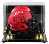 Buccaneers Ronde Barber "HOF 23" Signed Rave Speed Mini Helmet W/ Case BAS Wit