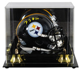 Steelers Kaleb Johnson Authentic Signed Speed Mini Helmet W/ Case BAS Witnessed
