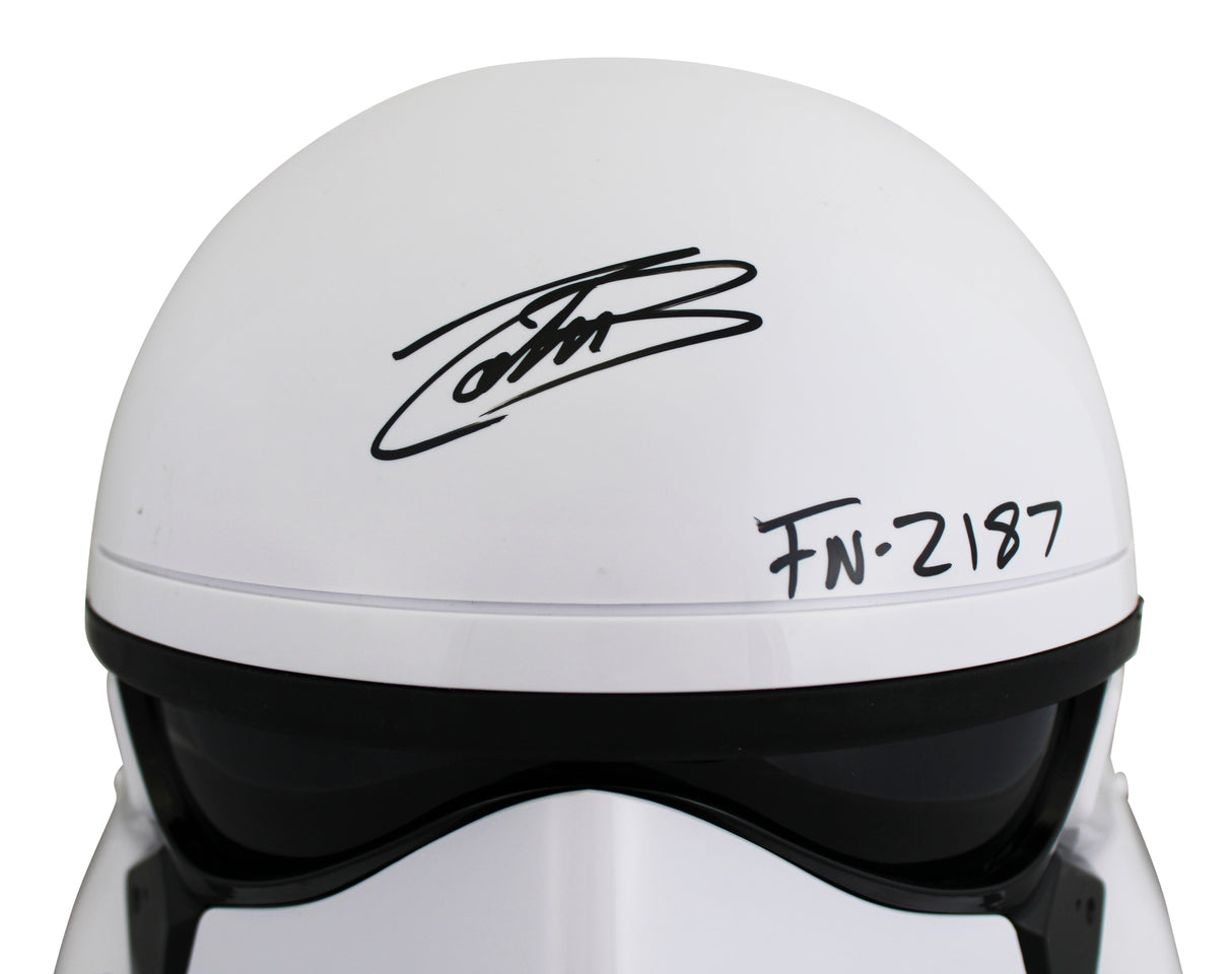 John Boyega Star Wars The Force Awakens "FN-2187" Signed Full Size Helmet BAS