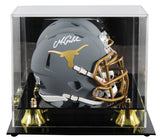 Texas Matthew Golden Signed Slate Speed Mini Helmet W/ Case BAS Witnessed