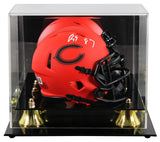 Bears Luther Burden III Signed Rave Speed Mini Helmet W/ Case BAS Witnessed