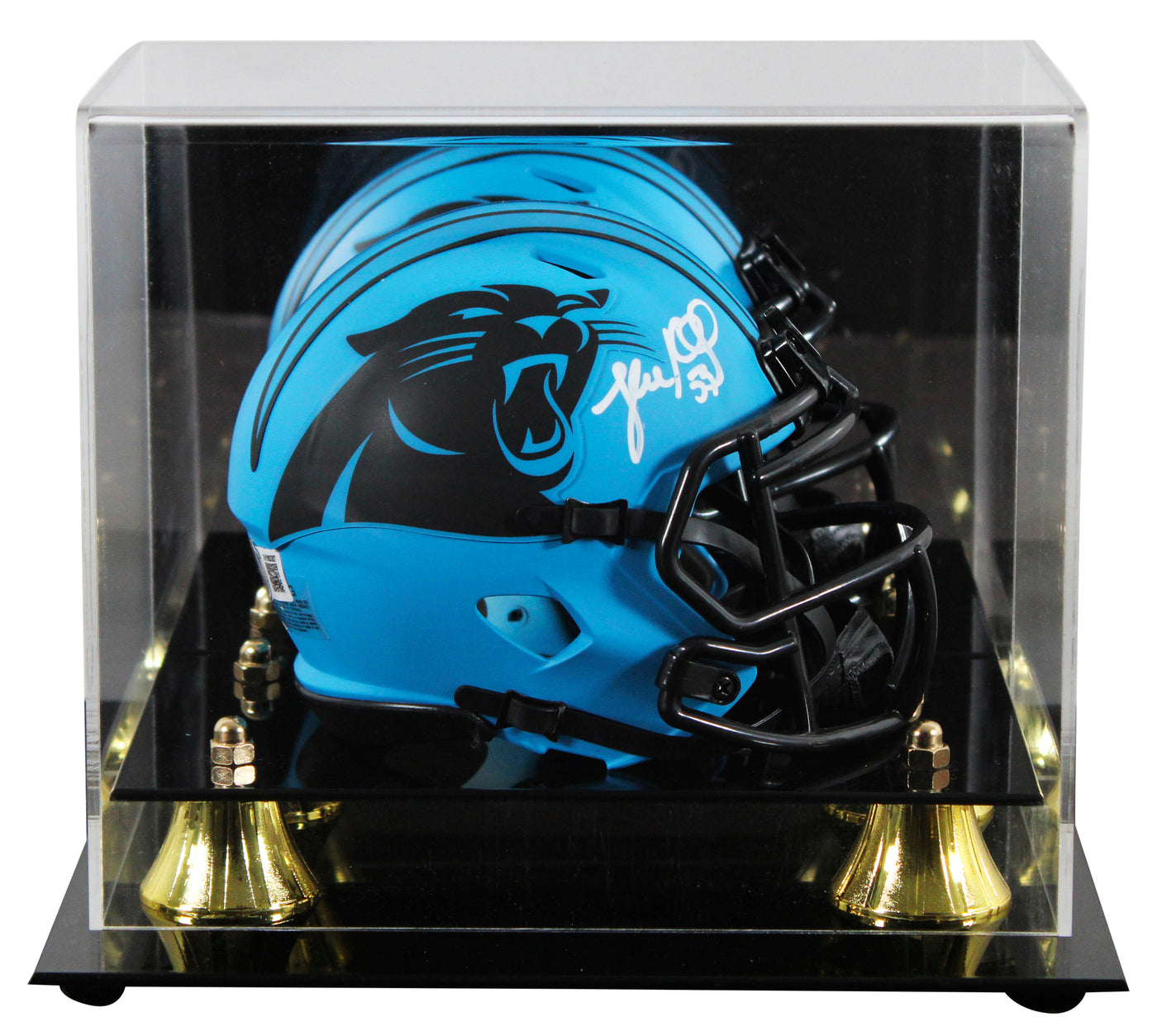 Panthers Luke Kuechly Signed Rave Speed Mini Helmet W/ Case BAS Witnessed