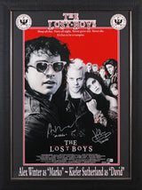 Kiefer Sutherland & Alex Winters The Lost Boys Signed Framed 16x24 Photo BAS