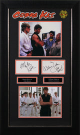 William Zabka & Martin Kove Cobra Kai Signed Framed Display BAS #AD04958