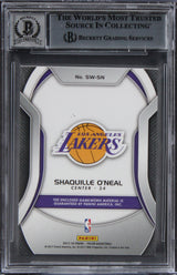 Lakers Shaquille O'Neal Signed 2017 Panini Prizm SS #81 Card Auto 10! BAS Slab 3