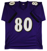 Isaiah Likely Authentic Signed Purple Pro Style Jersey Autographed BAS Witnessed