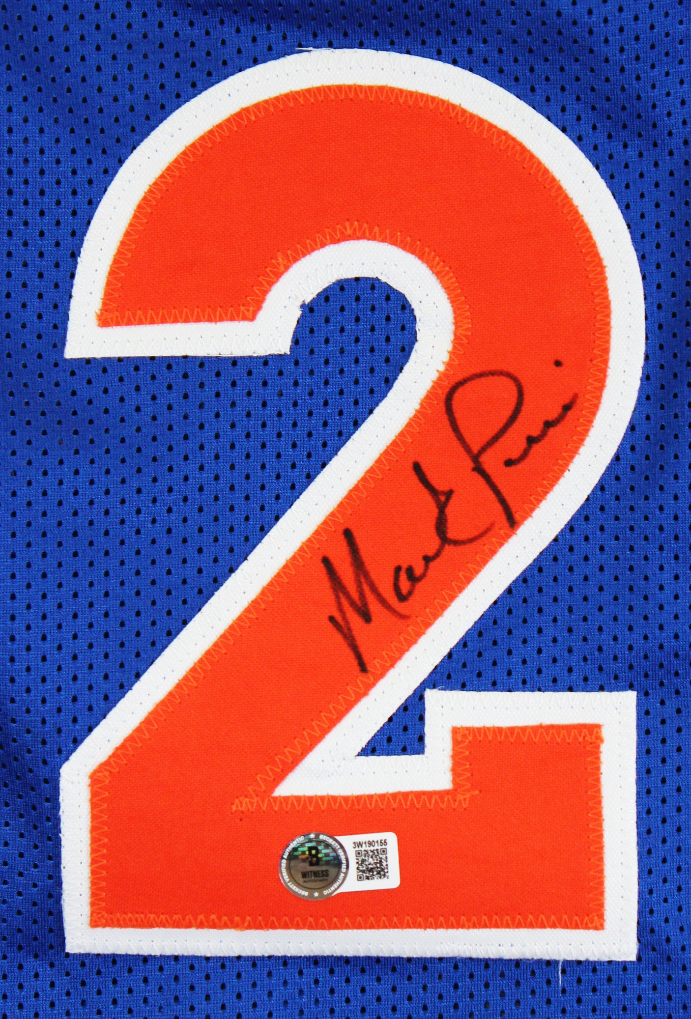 Mark Price Authentic Signed Blue Pro Style Jersey Autographed BAS Witnessed