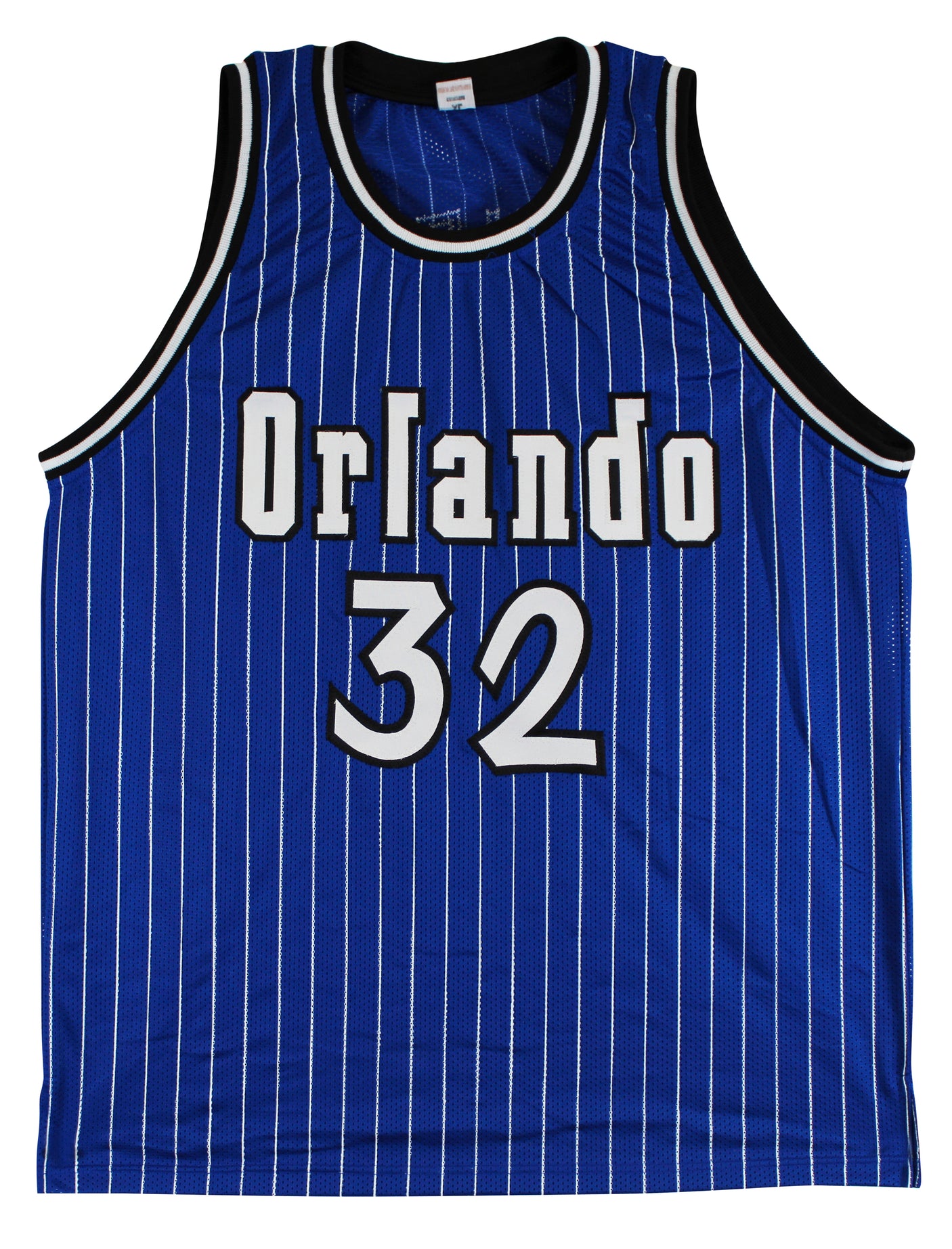 Shaquille O'Neal Authentic Signed Blue Pro Style Jersey BAS Witnessed 2