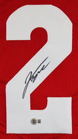 Wisconsin Jonathan Taylor Authentic Signed Red Pro Style Jersey Autographed BAS