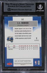 Magic J.J. Redick Authentic Signed 2007 Fleer #52 Card BAS Slabbed