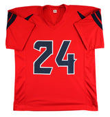 Derek Stingley Jr. Authentic Signed Red Pro Style Jersey BAS Witnessed