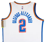 Thunder Shai Gilgeous-Alexander Signed White Nike Swingman Jersey BAS #BV56500