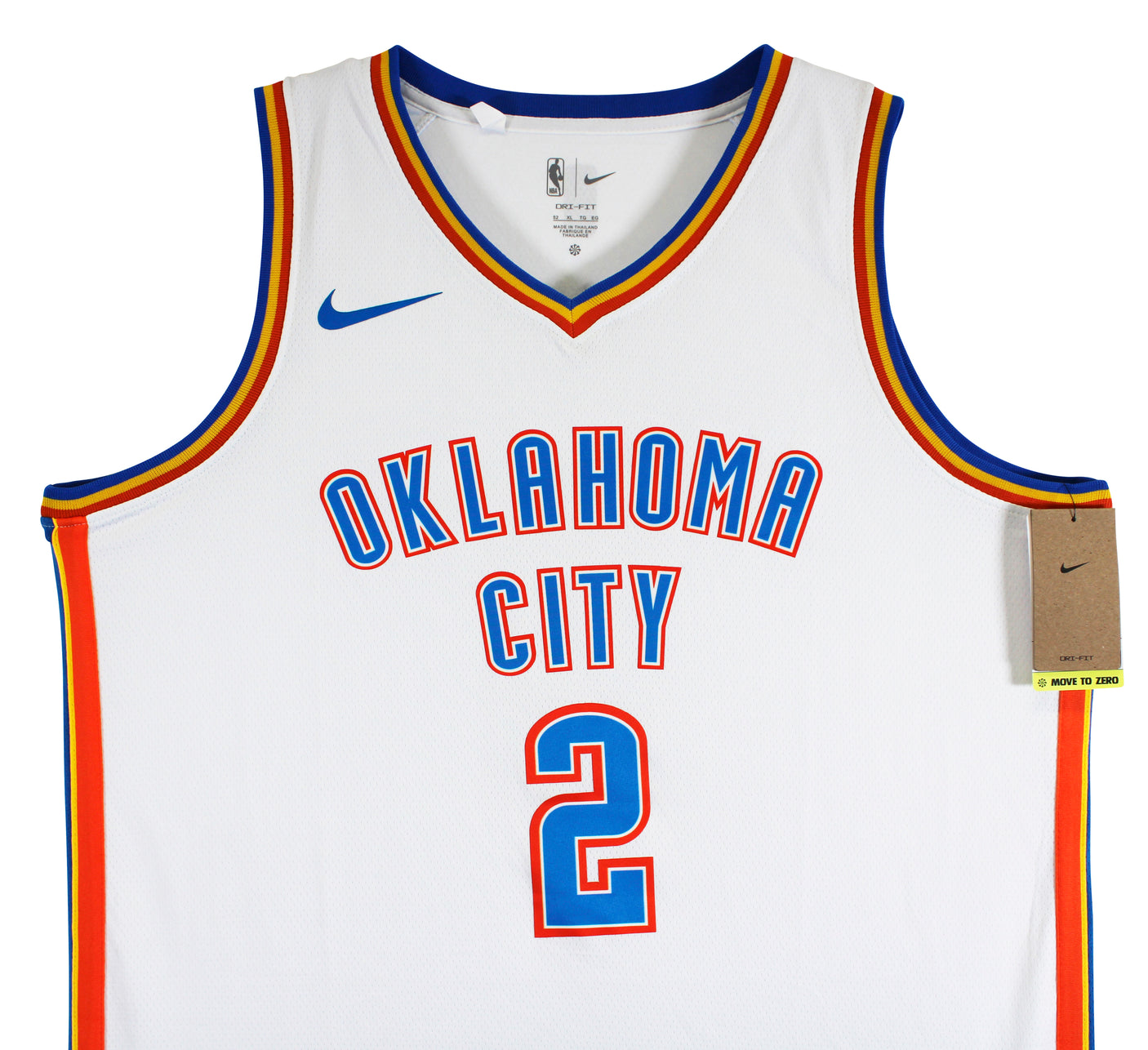 Thunder Shai Gilgeous-Alexander Signed White Nike Swingman Jersey BAS #BV56500