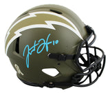 Chargers Justin Herbert Signed STS Full Size Speed Proline Helmet Fanatics