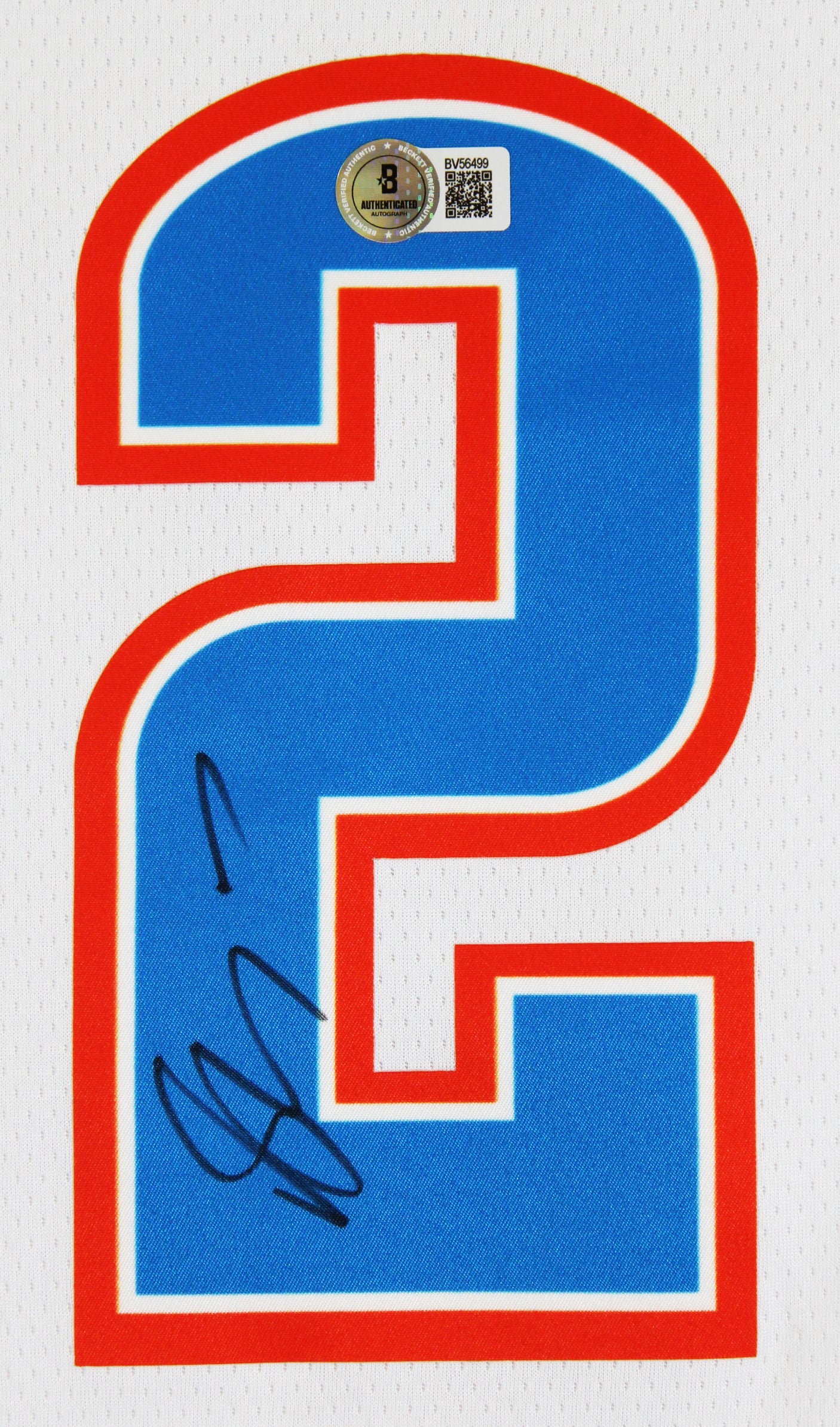 Thunder Shai Gilgeous-Alexander Signed White Nike Swingman Jersey BAS #BV56499