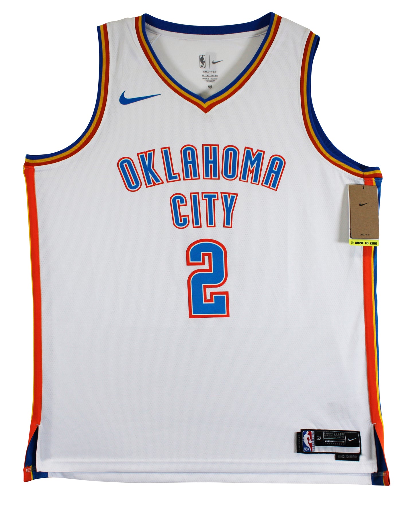 Thunder Shai Gilgeous-Alexander Signed White Nike Swingman Jersey BAS #BV56499
