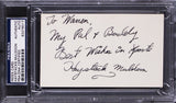 Haystacks Muldoon Authentic Signed 3x5 Index Card Autographed PSA/DNA Slabbed