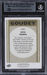 Pete Weber Auth Signed 2019 UD Goodwin Champions Goudey #G48 Card BAS Slabbed