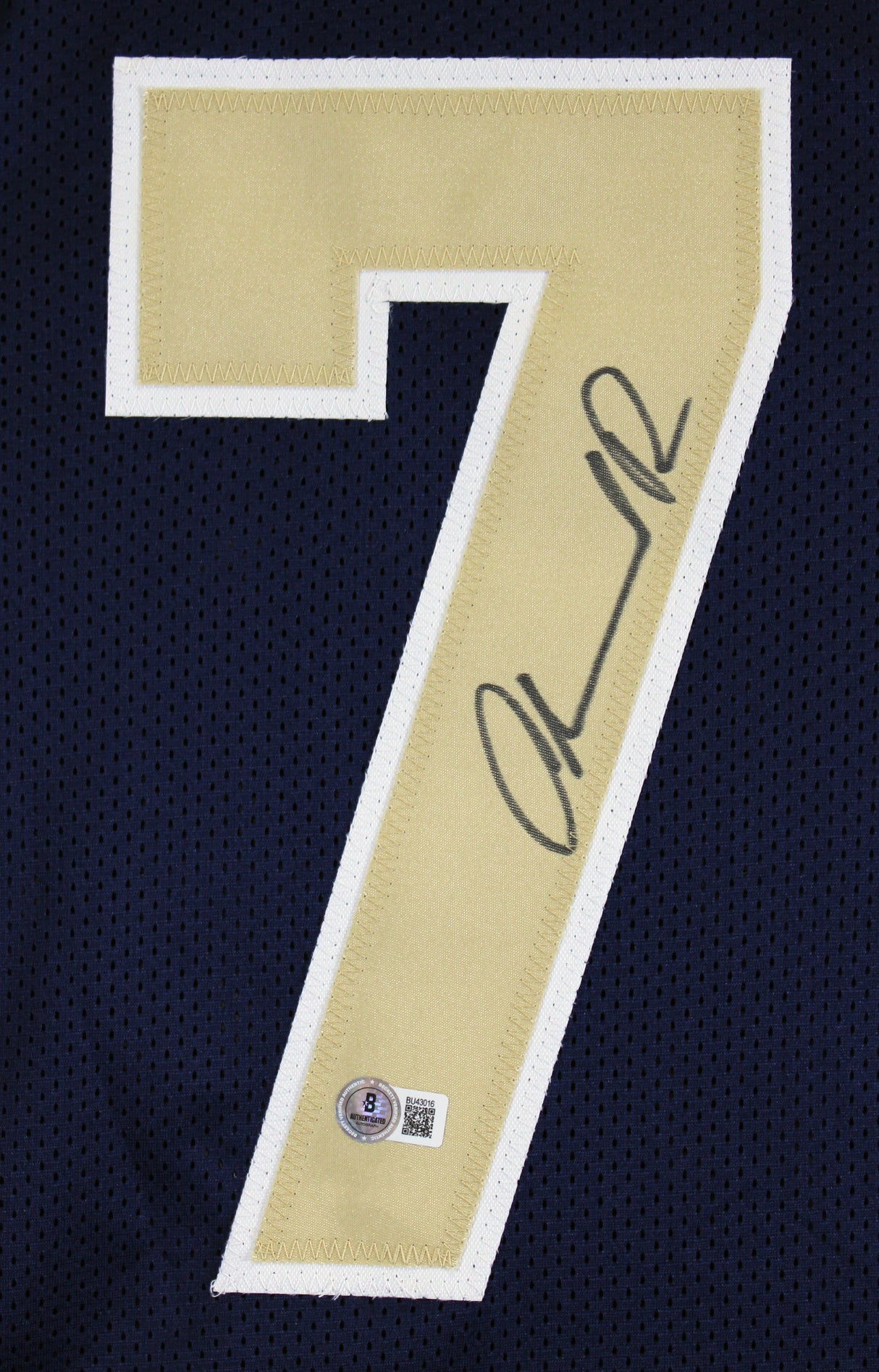 Orlando Pace Authentic Signed Navy Pro Style Jersey Autographed BAS
