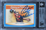 Pete Weber Signed 2019 UD Goodwin Champions Goudey Royal Blue #96 Card BAS Slab
