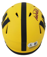 Commanders Magic Johnson Signed Rave Speed Mini Helmet W/ Case BAS Witnessed