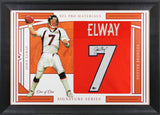 John Elway Authentic Signed One of One Jersey Framed Display BAS Witnessed 3