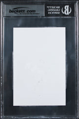 Oilers Wayne Gretzky Authentic Signed 4x6 Index Card Autographed BAS Slabbed 4