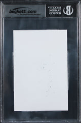 Oilers Wayne Gretzky Authentic Signed 4x6 Index Card Autographed BAS Slabbed 5