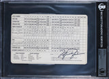 Michael Jordan Signed The Golf Club At Desert Mountain Scorecard BAS Slabbed 2