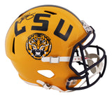 LSU Odell Beckham Jr. Signed Full Size Speed Rep Helmet W/ Case BAS Witnessed