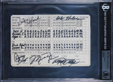 Michael Jordan Signed The Golf Club At Desert Mountain Scorecard BAS Slabbed 1