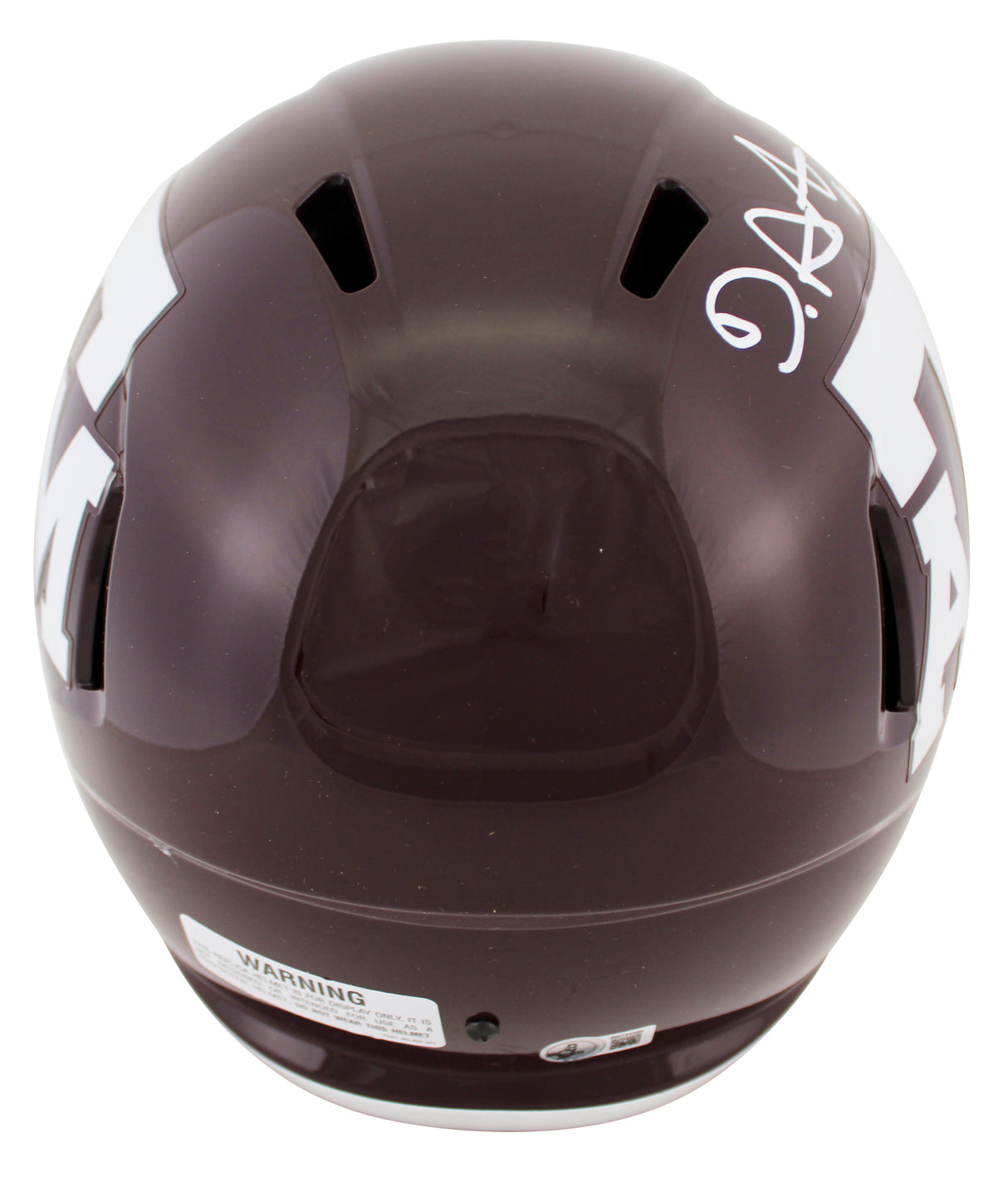 Texas A&M De'Von Achane Signed Full Size Speed Rep Helmet BAS Witnessed