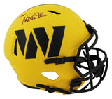 Commanders Magic Johnson Signed Rave Full Size Speed Rep Helmet W/ Case BAS Wit