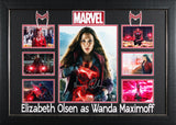 Elizabeth Olsen The Scarlet Witch Authentic Signed 11x14 Framed Photo BAS