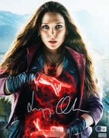 Elizabeth Olsen The Scarlet Witch Authentic Signed 11x14 Framed Photo BAS