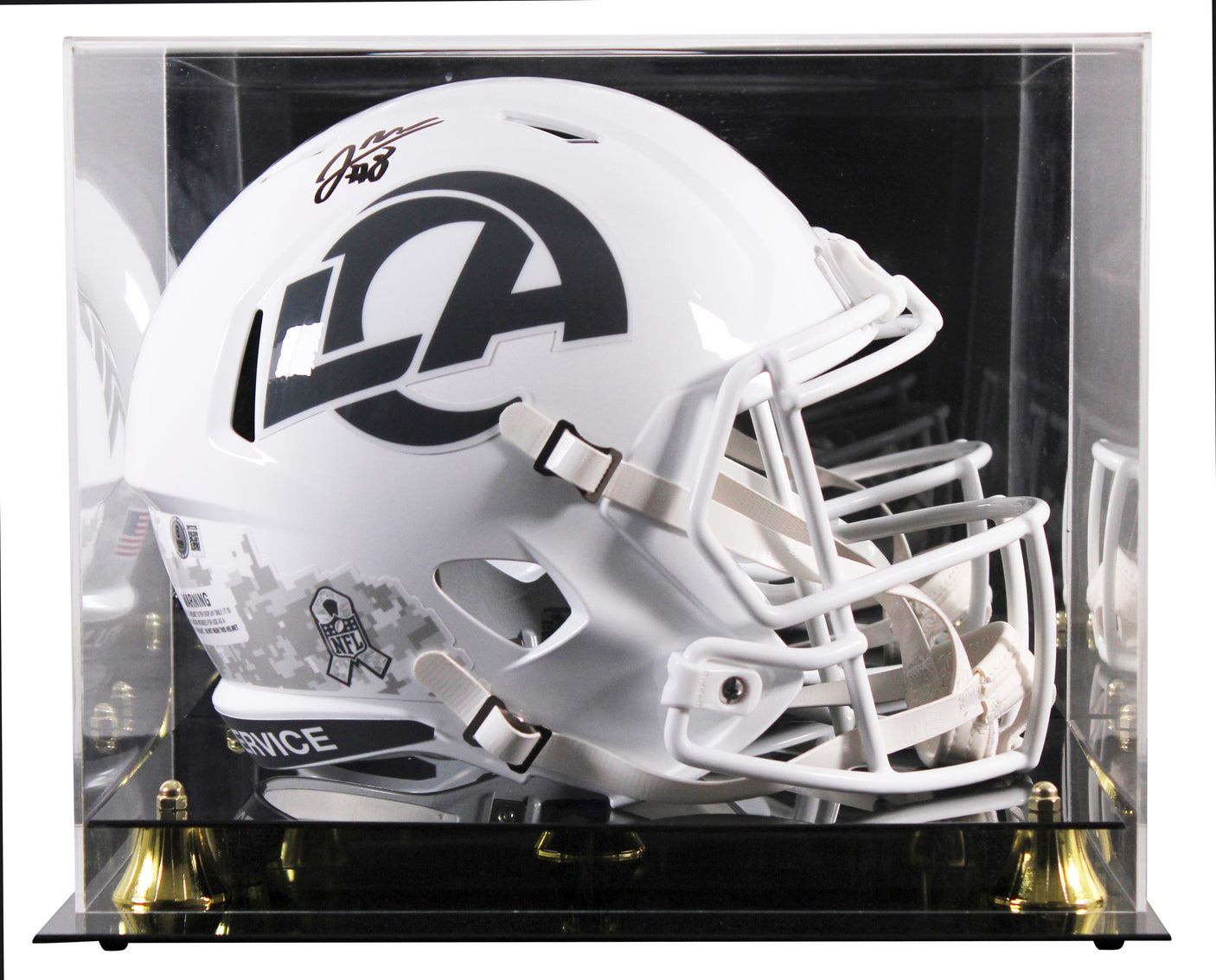 Rams Jared Verse Signed STS III Full Size Speed Rep Helmet W/ Case BAS Witnessed