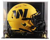 Commanders Magic Johnson Signed Rave Full Size Speed Rep Helmet W/ Case BAS Wit