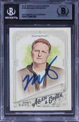 Michael Rapoport Authentic Signed 2018 Topps Allen & Ginter #139 Card BAS Slab