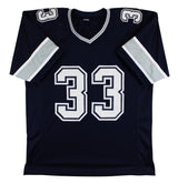 Tony Dorsett "HOF 94" Authentic Signed Navy Pro Style Jersey BAS Witnessed 2