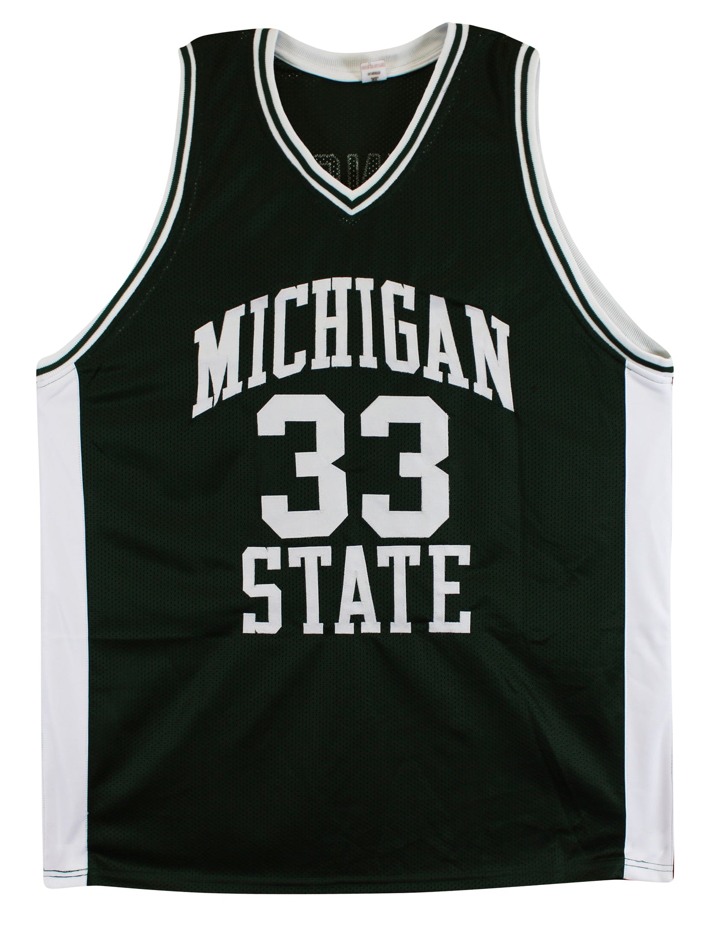 Michigan State Magic Johnson Signed Green Pro Style Jersey BAS Witnessed 3