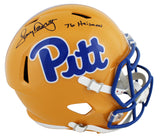 Pittsburgh Tony Dorsett "76 Heisman" Signed F/S Speed Rep Helmet W/ Case BAS Wit