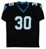 Chuba Hubbard Authentic Signed Black Pro Style Jersey Autographed BAS Witnessed