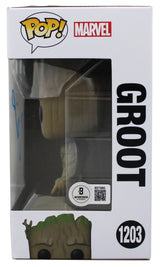 Vin Diesel GOTG Vol. 3 Signed Groot #1203 Funko Pop Vinyl Figure BAS #BS73860