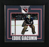 Rangers Eddie Giacomin "HOF 87" Authentic Signed 8x10 Framed Photo BAS 2