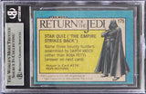 John Schoonraad Signed 1983 Topps Star Wars ROTJ #171 Card BAS Slabbed 2