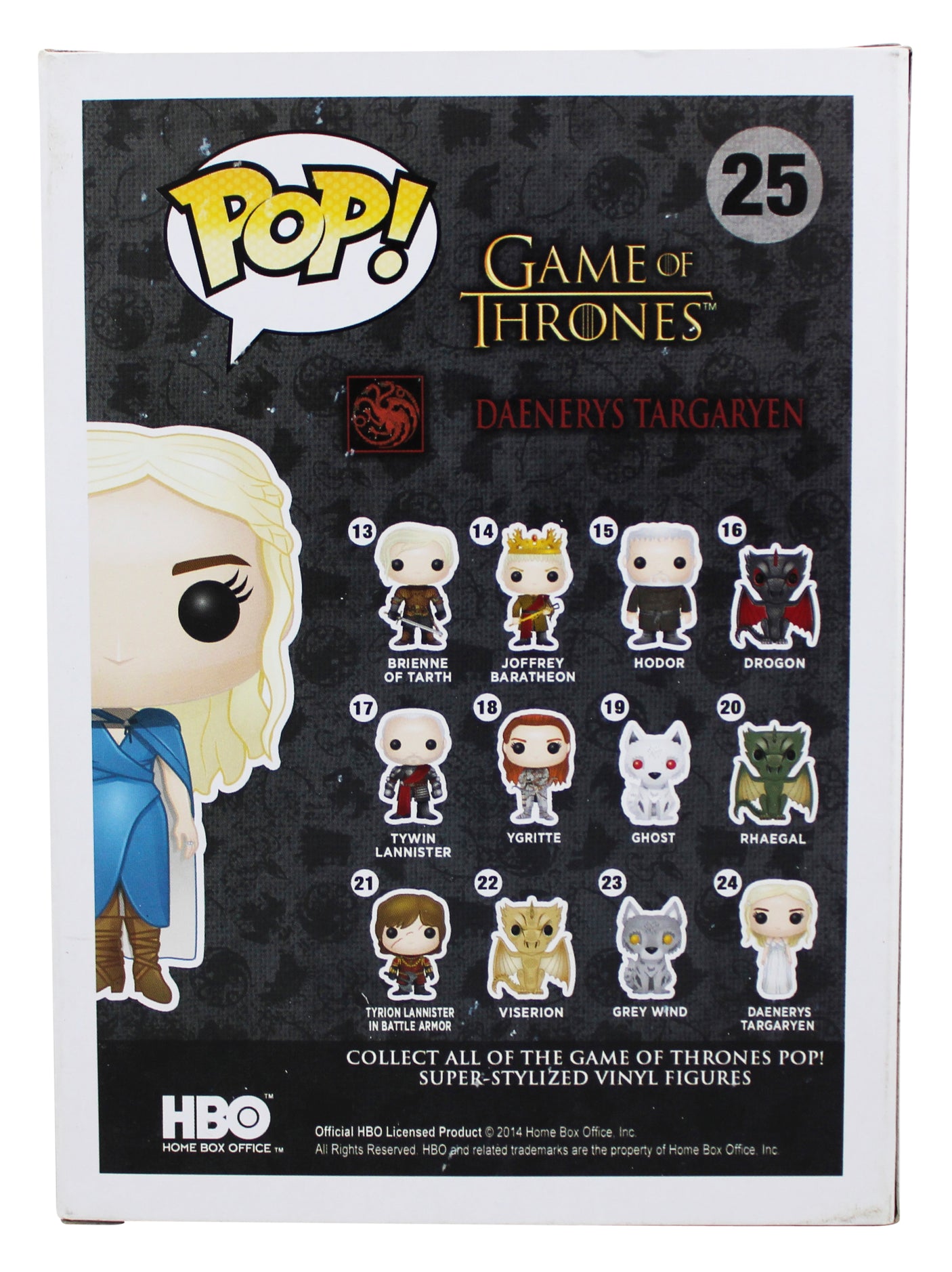 Emilia Clarke Game of Thrones Signed Daenerys #25 Funko Pop Figure BAS #BS73921